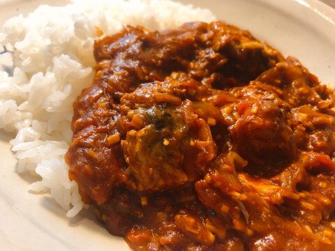 サバ缶トマトカレー〈簡単！煮込まずおいしい！〉